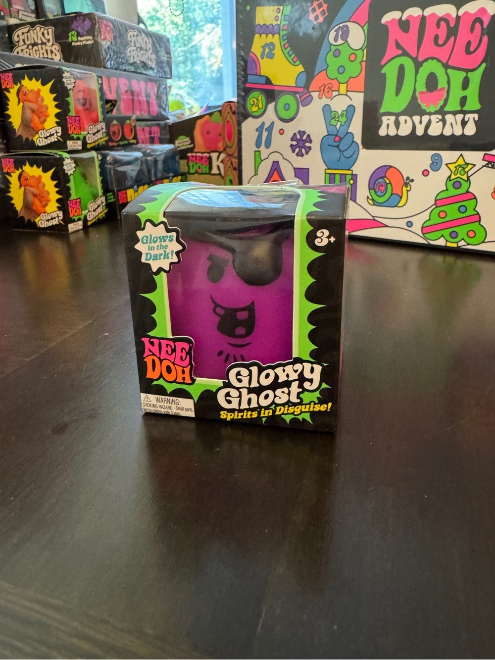 NeeDoh Glowy Ghost Pirate PURPLE RARE 100% AUTHENTIC